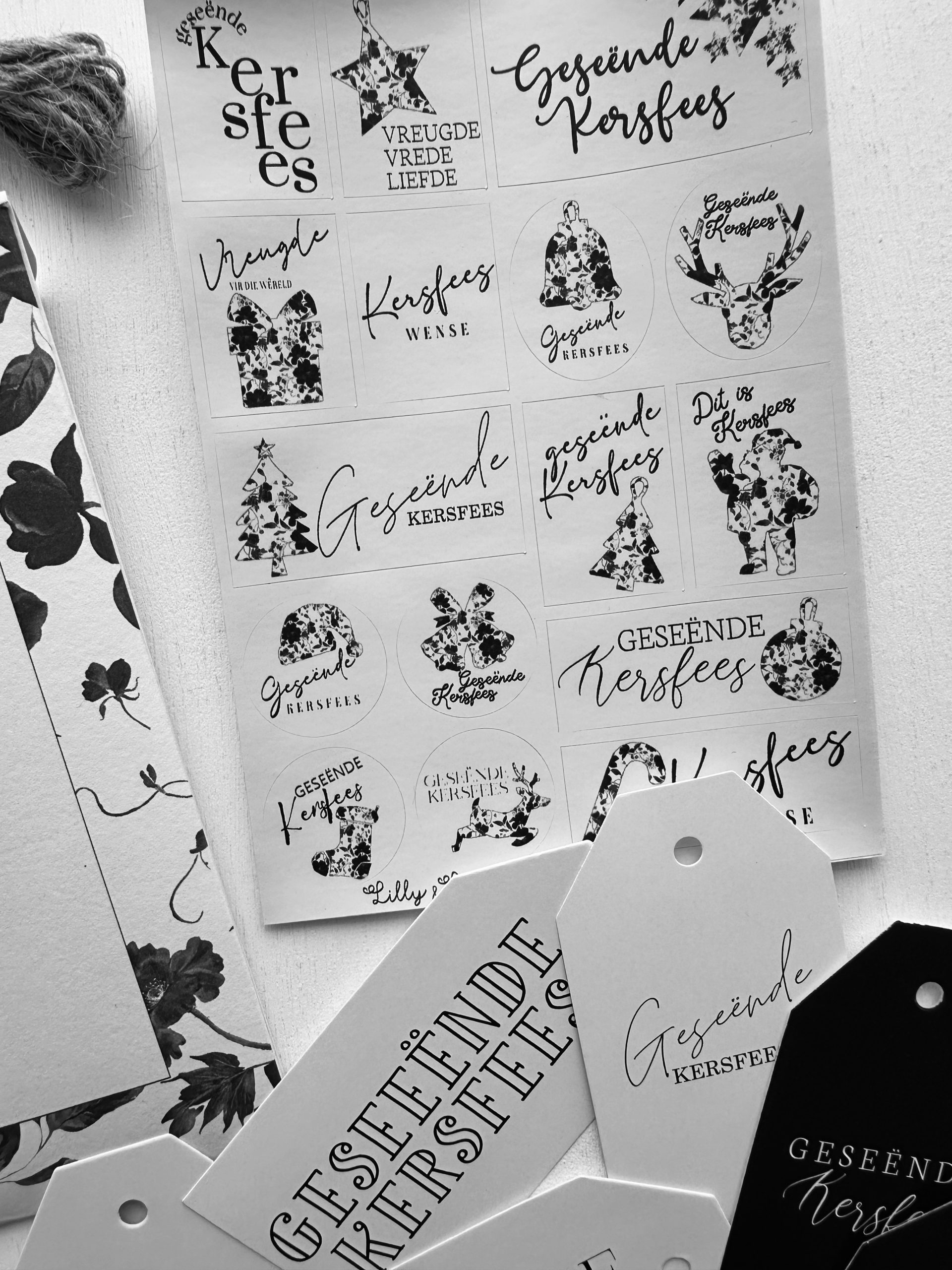 Gift tag & sticker sheet bundle - Christmas - Image 7